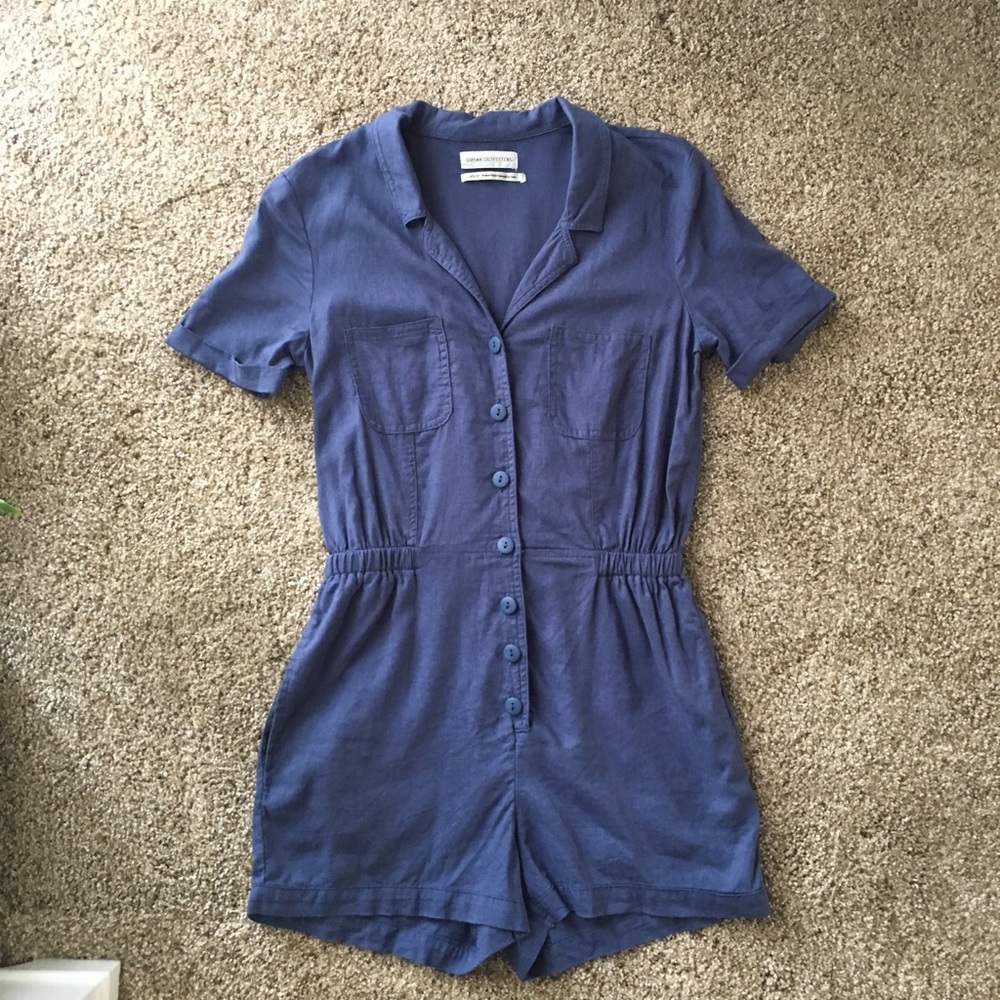 Urban outfitters button down romper